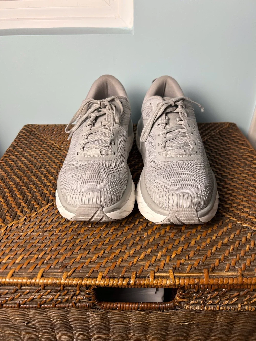 Hoka One One Gray Bondi 7 Shoes Women’s 9.5 Trainer Running Activewear - Picture 1 of 9